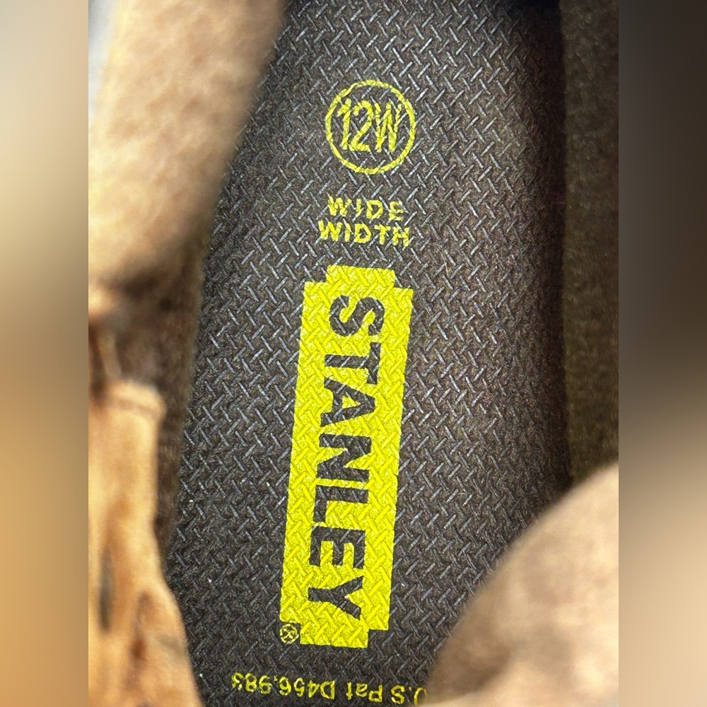MENS 12W Stanley Brown Suede Oil/Skid Resistant  Work Boots Outdoor Construction - Picture 6 of 11